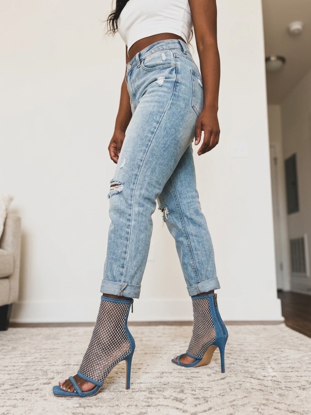 Light Blue Heels - Women